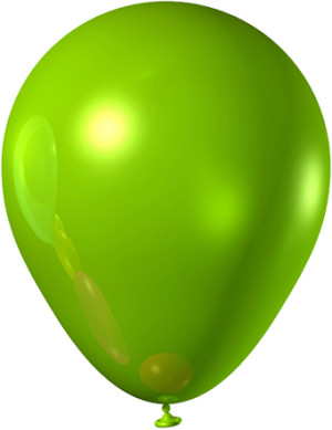 Зеленый латексный шар (пастель) 12”