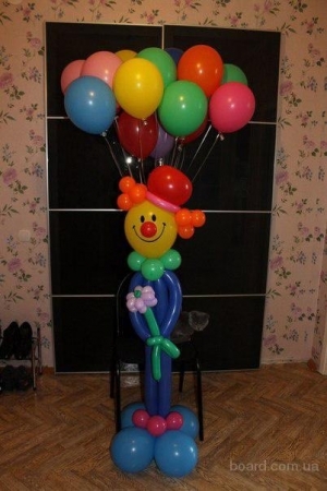 Фигура "Клоун с шарами"