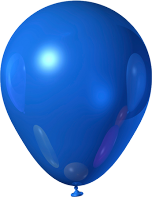 Синий латексный шар (пастель) 12”
