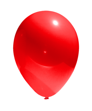 Красный латексный шар (пастель) 12”